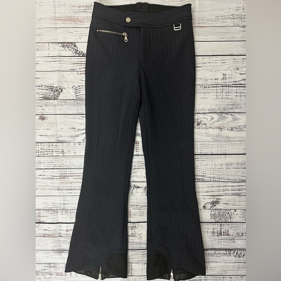 AFRC Schoeller WB-400‎ Black Striped Flared
Ski Pants Sz. 4 - Picture 1 of 8
